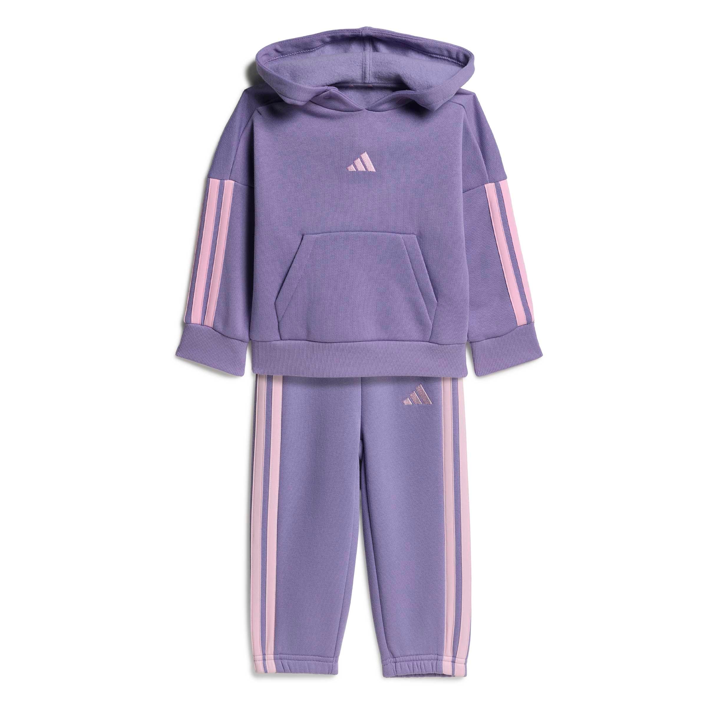 ADIDAS SPORTSWEAR Träningsdräkt 'Essentials' i lila: framsida