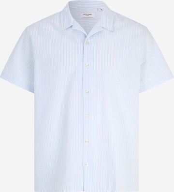 Jack & Jones Plus Regularny krój Koszula 'EASTER PALMA' w kolorze niebieski: przód