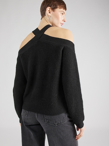 SOMETHINGNEW Pullover 'ALMI' in Schwarz