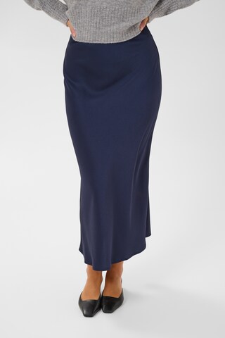 Kaffe - Falda 'LOTTE' en azul: frente
