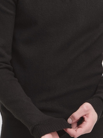 Pull-over ' CFHEINE halfzip ' Casual Friday en noir