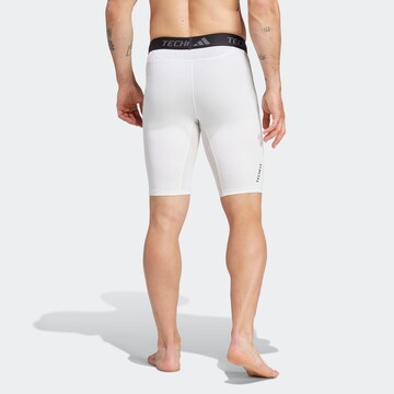 ADIDAS PERFORMANCE Skinny Sports trousers in White