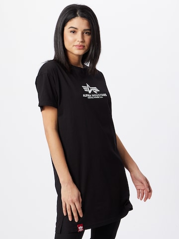 Tricou de la ALPHA INDUSTRIES pe negru: față