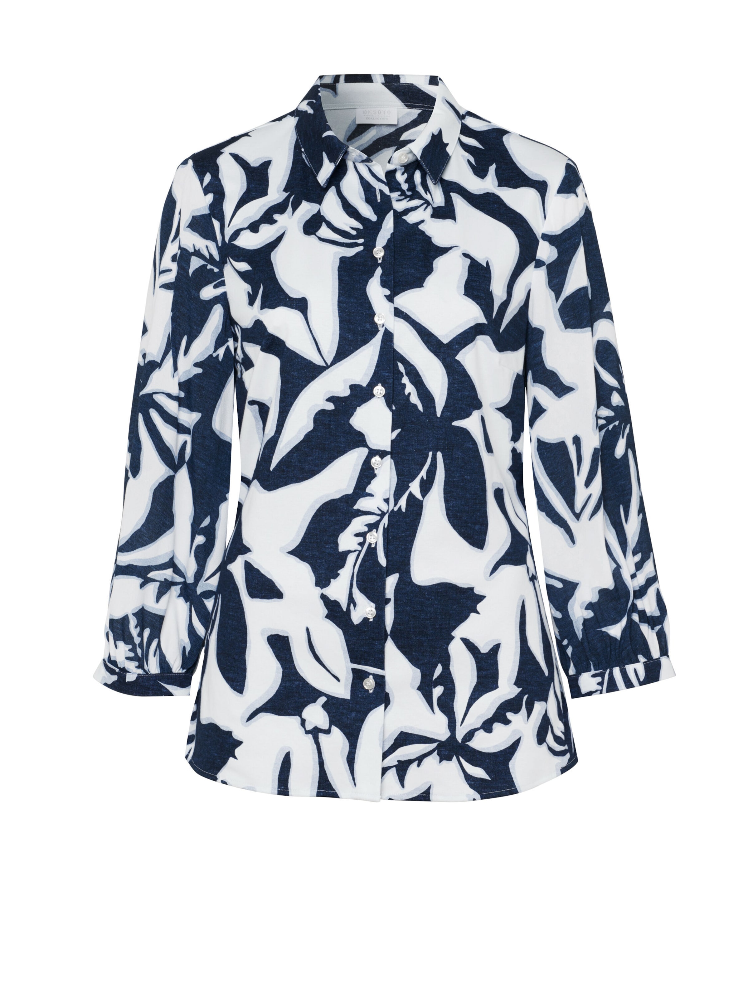 DESOTO Blouse 'Pia' in Blue: front