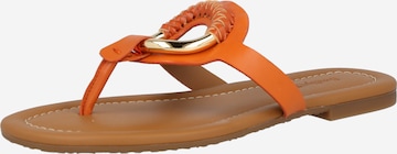 See by Chloé T-Bar Sandals 'HANA' in Orange: front