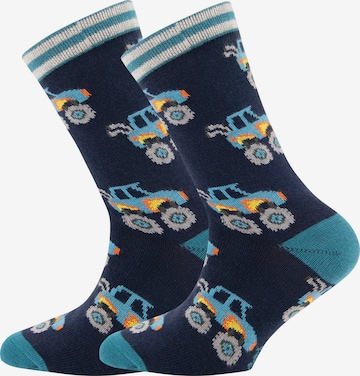 EWERS Sockor i blå: framsida