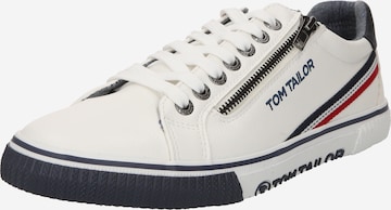 TOM TAILOR Sneakers laag in Wit: voorkant