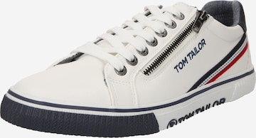 TOM TAILOR Sneaker low i hvid: forside