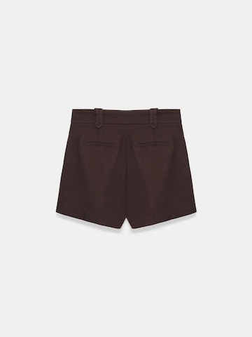 Dilvin Wide leg Trousers in Brown