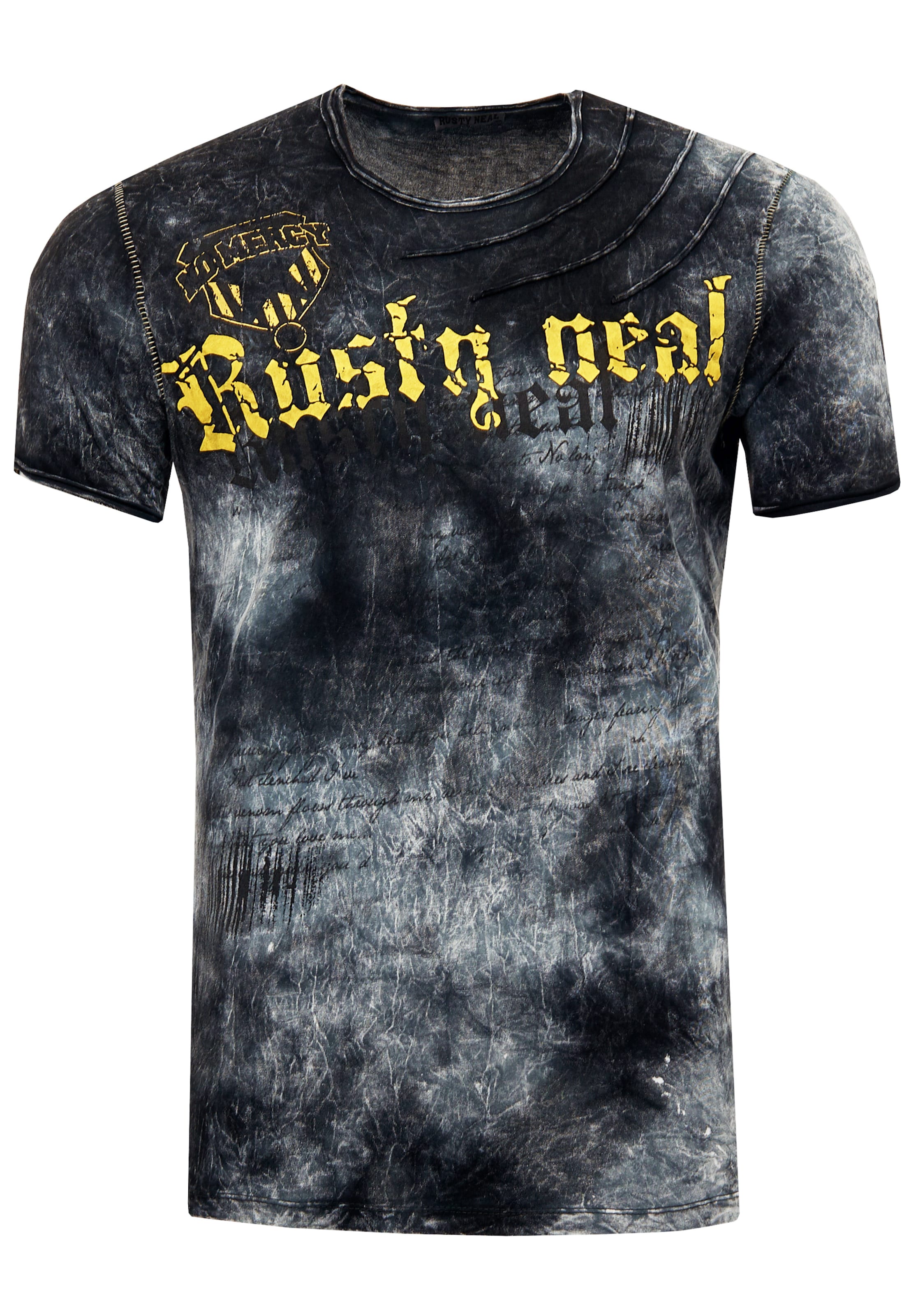 Rusty Neal Shirt in Zwart: voorkant