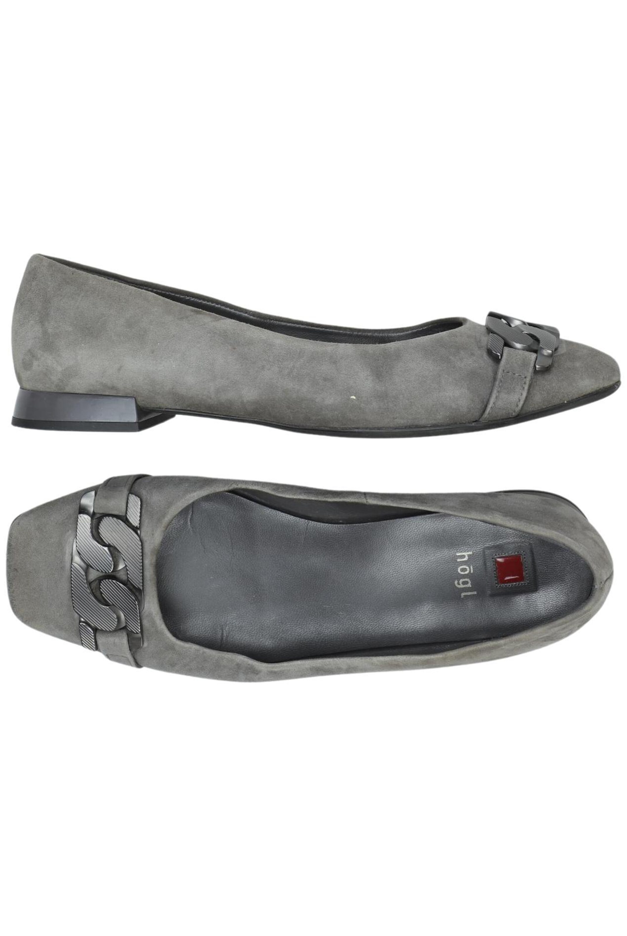 Högl Flats & Loafers in 38 in Grey: front