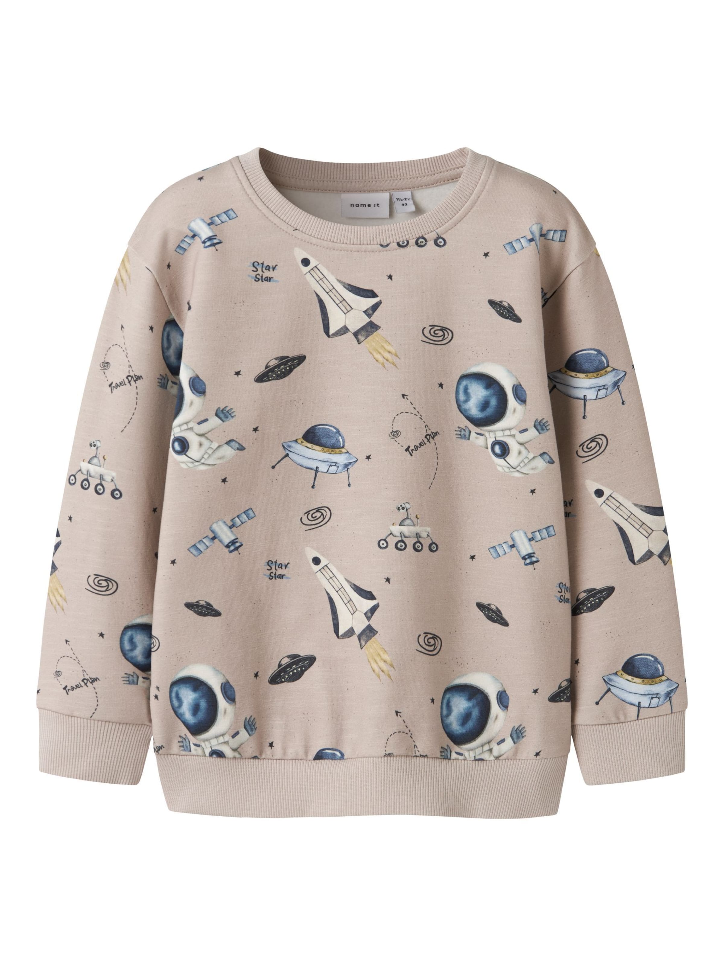 NAME IT - Sudadera en gris: frente