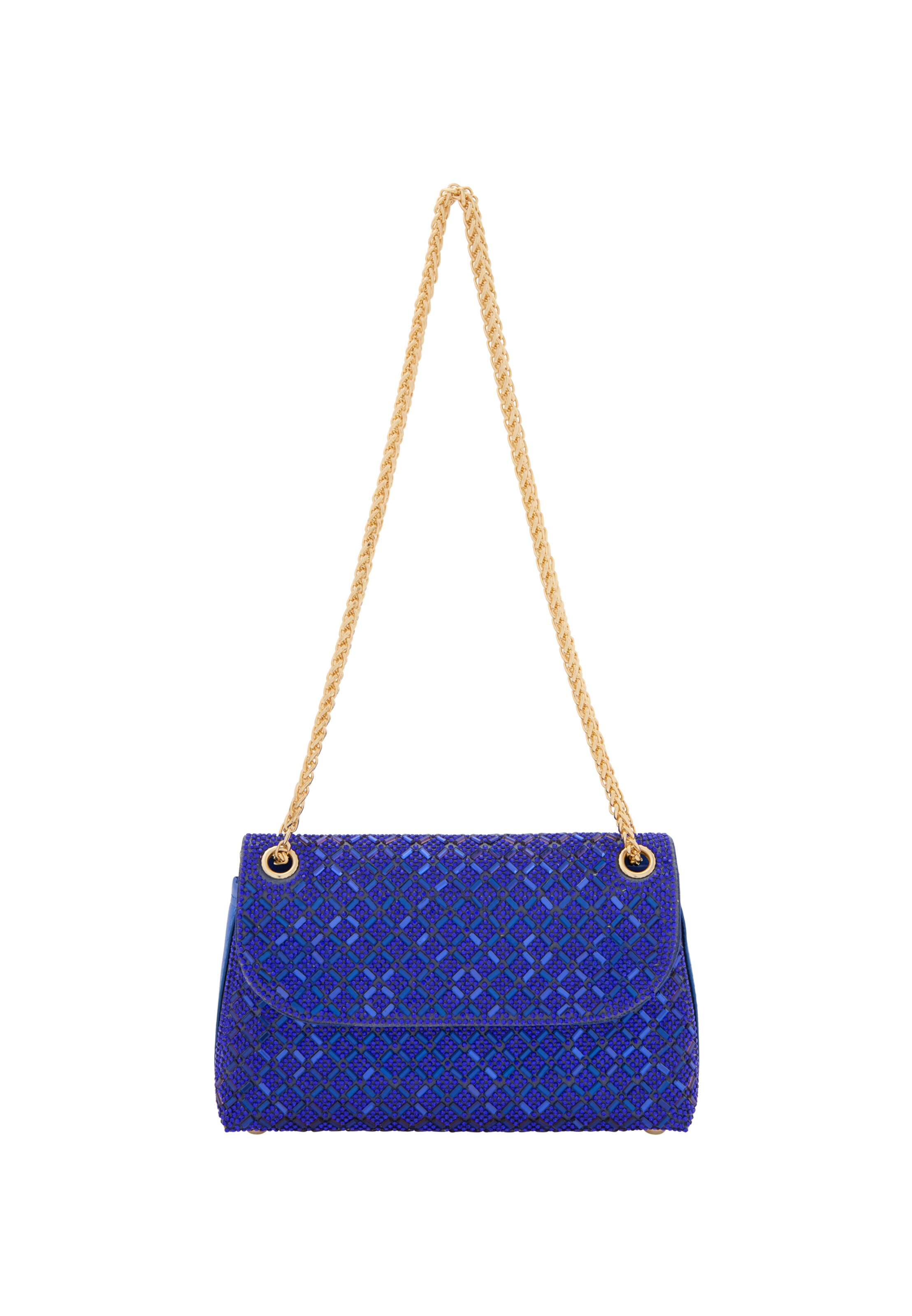faina Clutch 'Elegant' in Blue: front