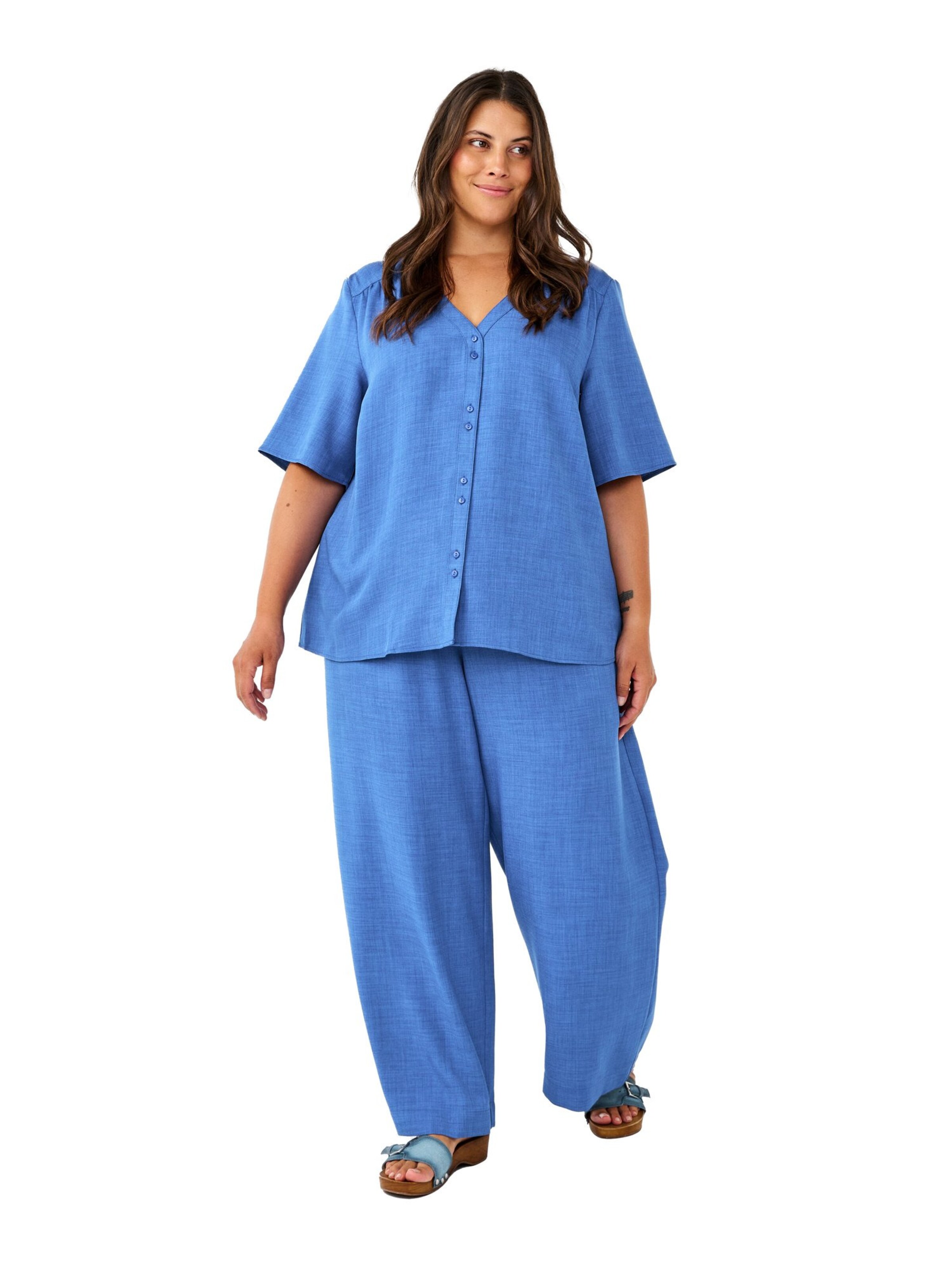 Regular Pantaloni 'Caalabama' de la Zizzi pe albastru: față