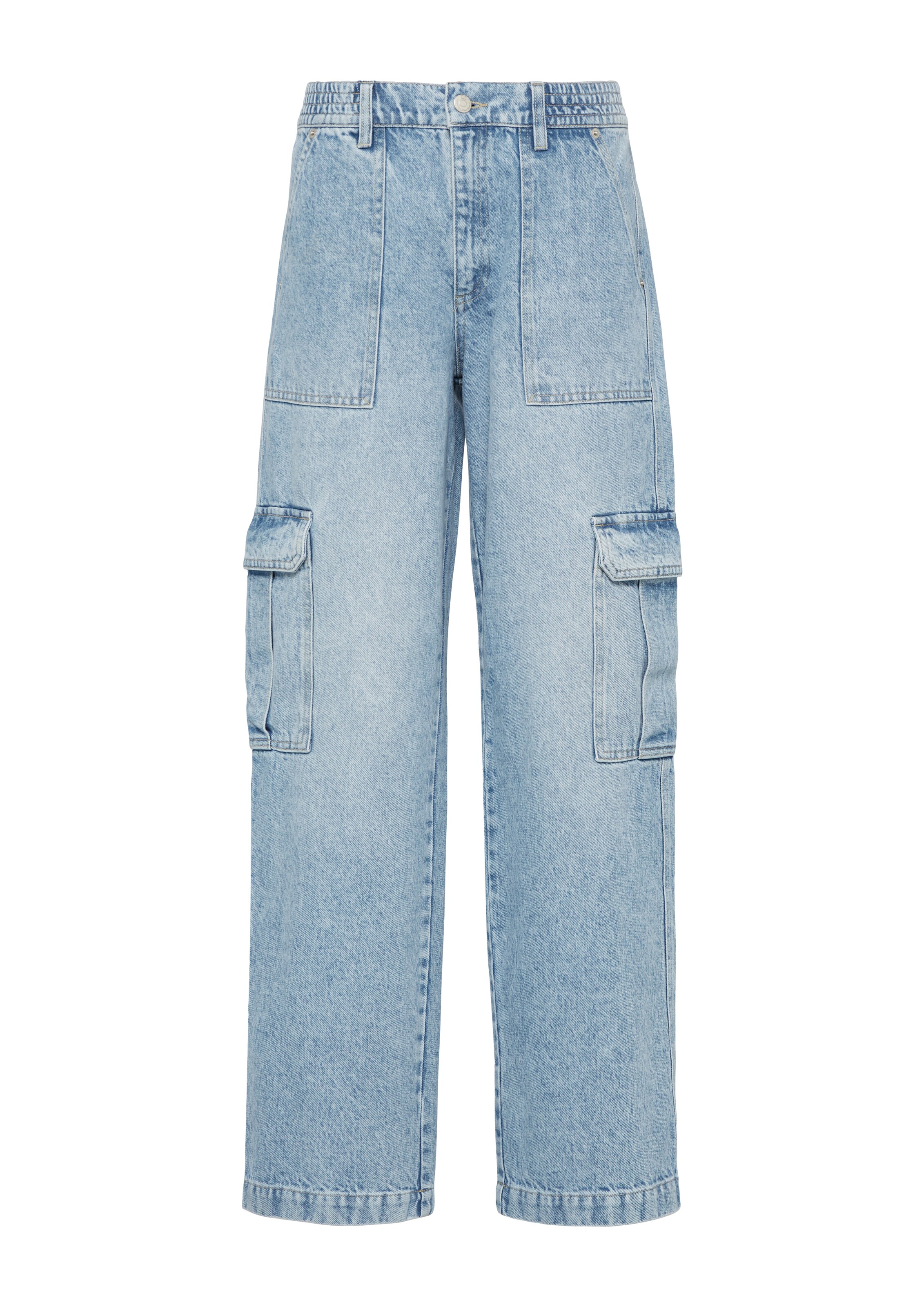 QS Loosefit Jeans 'Catie' in Blauw: voorkant