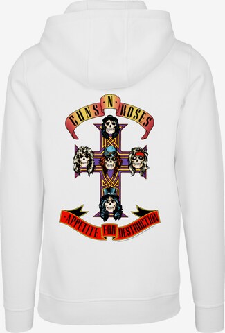 F4NT4STIC Sweatshirt 'Guns 'n' Roses Rock Musik Band' in Wit