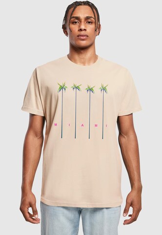 Maglietta 'Miami Palms' di MT Men in beige: frontale