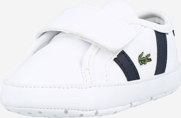 Sneaker de la LACOSTE pe alb: față