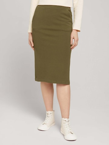 TOM TAILOR Skirt in Green: front