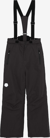 COLOR KIDS - Calças outdoor ' COSki Pants - Slim ' em cinzento: frente