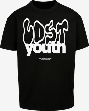 juoda Lost Youth Marškinėliai: priekis