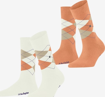 BURLINGTON Socken 'Everyday Argyle' in Weiß: Vorderseite