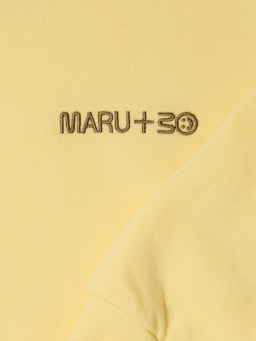 Maru + Bo Sweatshirt 'EMBROIDERED LOGO SWEATSHIRT' i gul