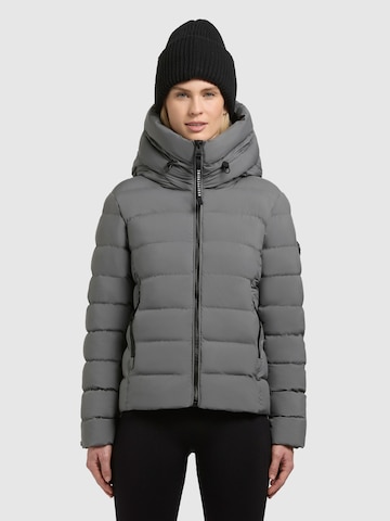 khujo Winterjacke 'VADEA' in Grau: Vorderseite