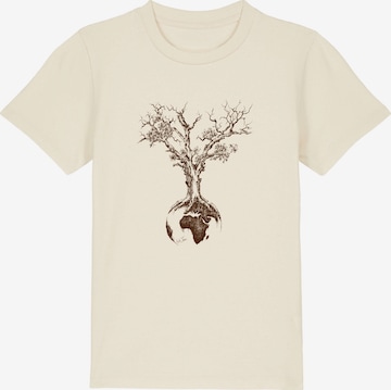 Life-Tree Shirt 'Weltenbaum' in White: front