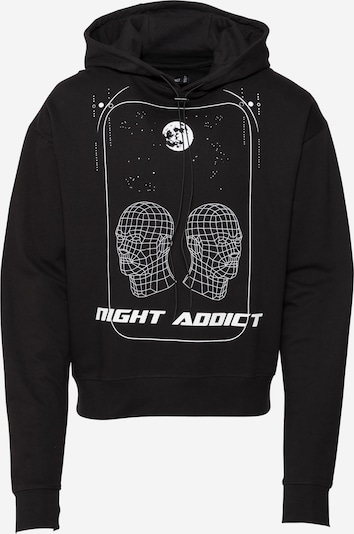 Night Addict Sweatshirt in schwarz / weiß, Produktansicht