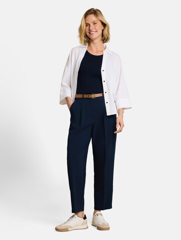 TOM TAILOR - Loosefit Pantalón plisado en azul
