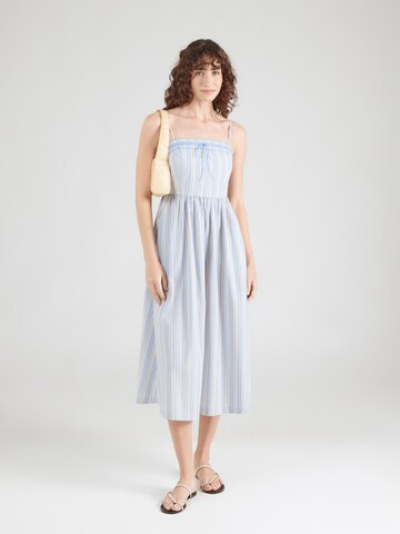 Abercrombie & Fitch - Vestido de verano 'EMERSON 2.0' en azul: frente