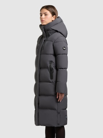 khujo Winter Jacket 'Coulin Matt' in Grey