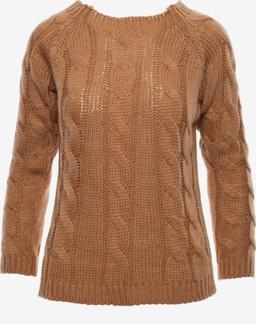 made of emotion Trui in Beige: voorkant