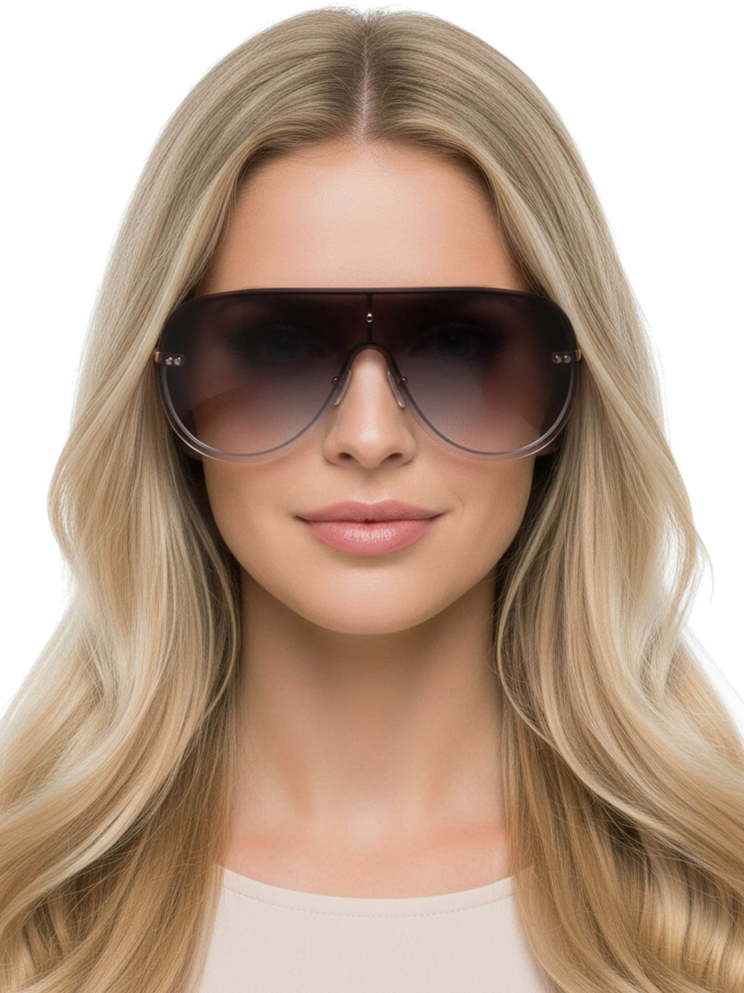 GUESS Okulary przeciwsłoneczne w kolorze czarny: przód
