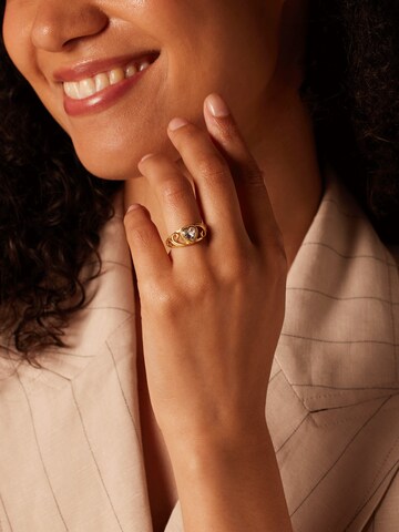 Lucardi Ring in Gold: front