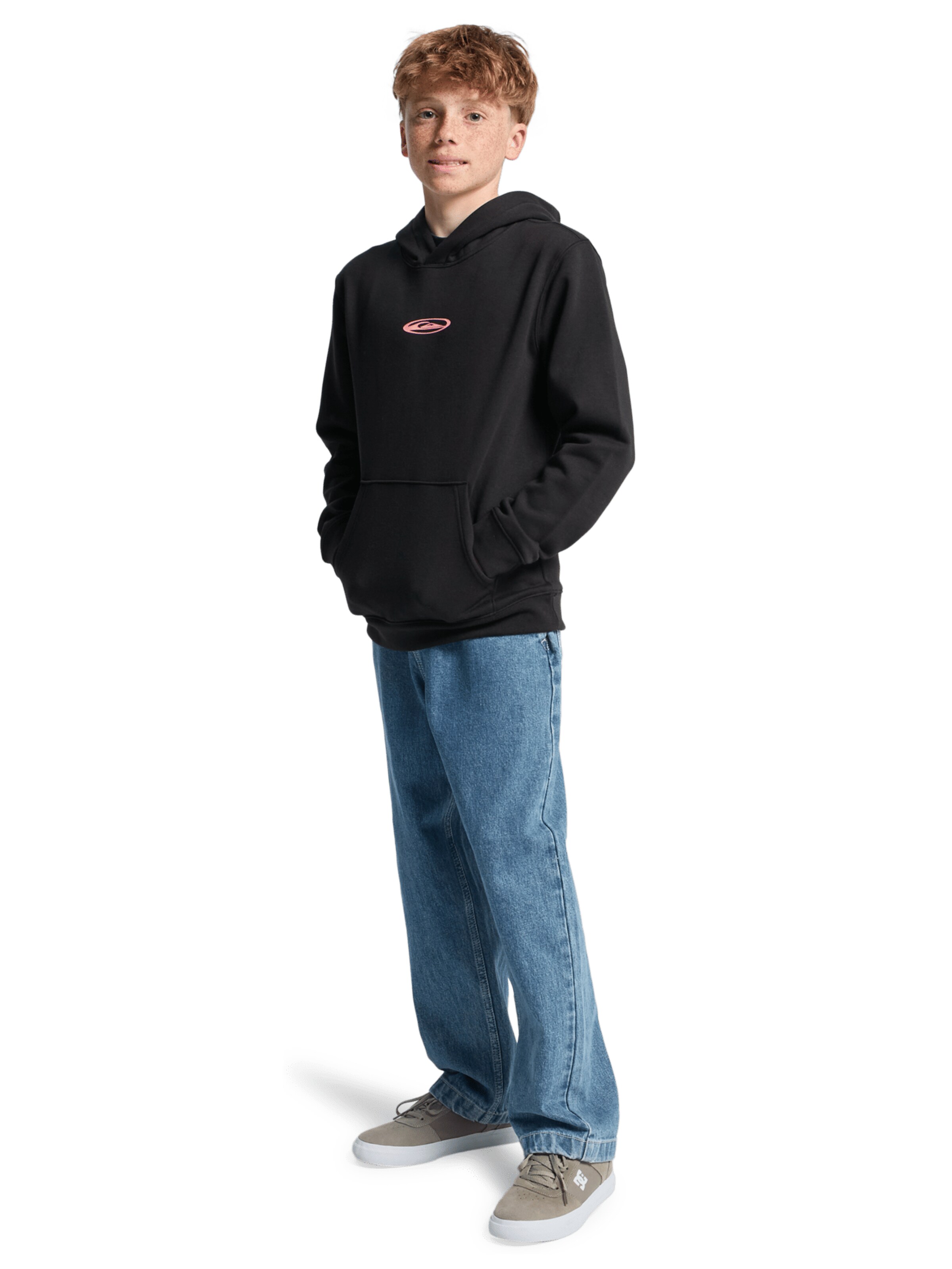QUIKSILVER Sweatshirt 'Quik Globe' in Schwarz