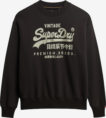 Superdry & Co Sweatshirt in Black: front