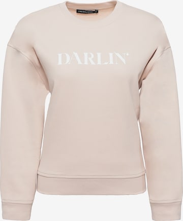 FRESHLIONS Sweatshirt 'DARLIN' in Beige: front