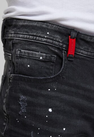 2Y Premium Slimfit Jeans 'Mateo' in Schwarz