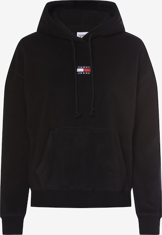 Tommy Jeans Sweatshirt in Black: front