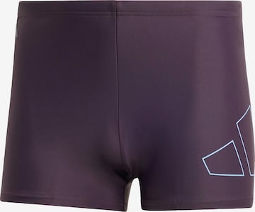 Maillot de bain de sport 'Big Bars' ADIDAS PERFORMANCE en violet : devant