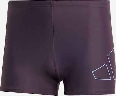 ADIDAS PERFORMANCE Sportzwembroek 'Big Bars' in de kleur Pastelblauw / Pruim, Productweergave