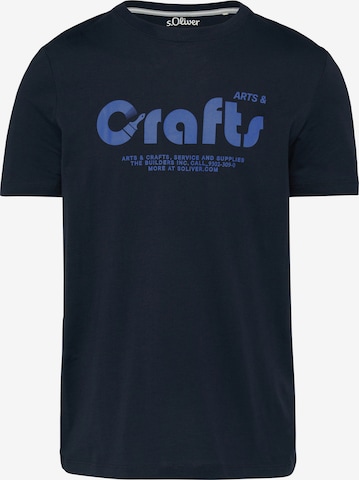 T-Shirt s.Oliver en bleu : devant