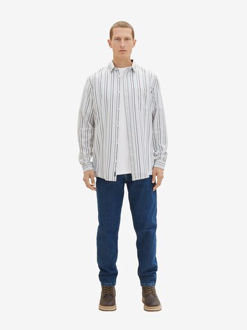 TOM TAILOR Regular fit Button Up Shirt in White