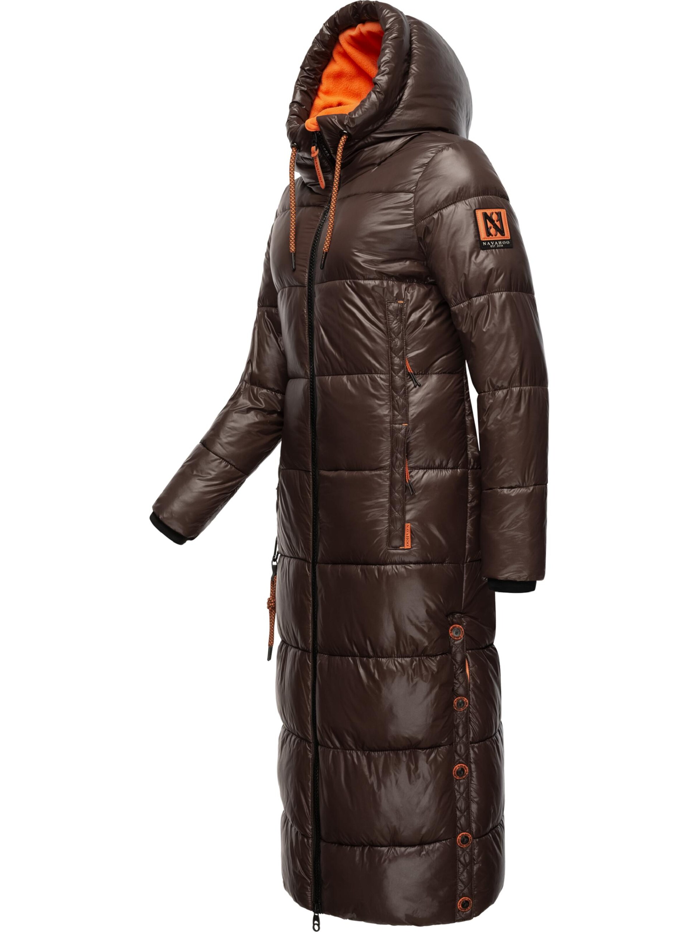 NAVAHOO Winter coat 'Schmuseengel' in Brown