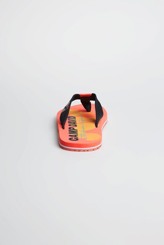CAMP DAVID T-Bar Sandals in Orange