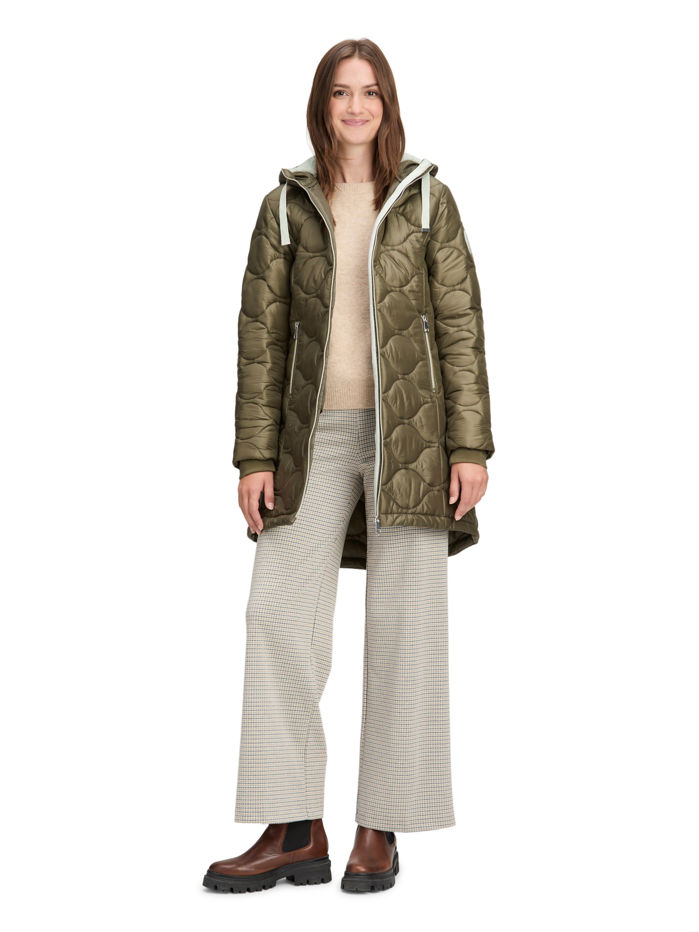 Cartoon Winterjas in Groen