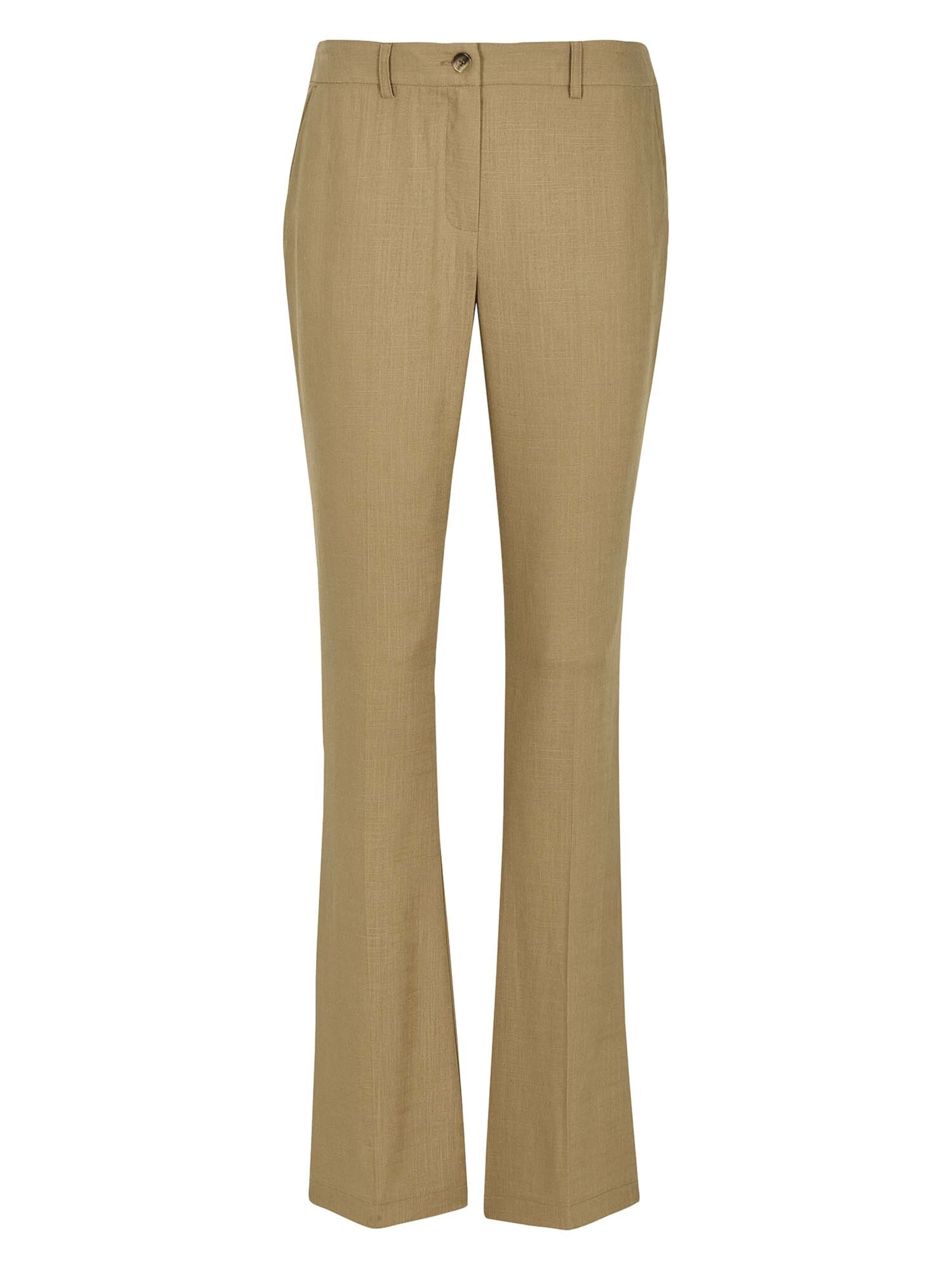 Bootcut Pantalon à plis MADELEINE en marron : devant