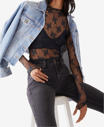 Free People Top 'LADY LUX' in Zwart: voorkant